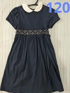 Mam et Moi マムエモア　ネイビー お受験ワンピース 100cm 半袖 お受験グッズ・お受験服・ワンピース・バッグが揃います｜お受験