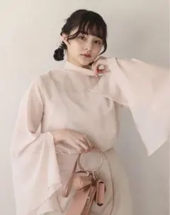 【muguet】high neck sheer blouseのサムネイル