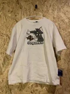 Sequence トムとジェリー 刺繍 Tシャツ M