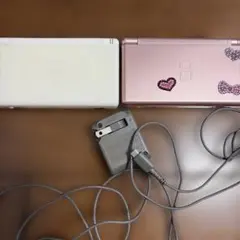 DS Lite ホワイト ピンク 本体 ACアダプター付き　2台セット