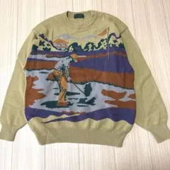 PoLoNews ゴルフデザイン ニットセーター L5番