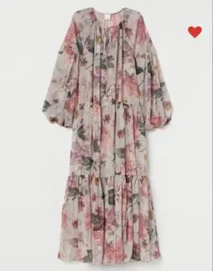 【値下げ】H&M シフォンワンピース パウダーピンク S