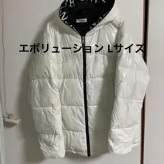 ロゴテープEVOLUTIONフード付きジャケット L ホワイト