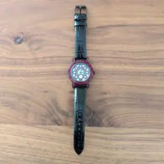 ABISTE 　腕時計　革ベルト　レッドのサムネイル