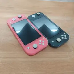 ジャンク品 Nintendo Switch Lite ピンク グレー 2台セット