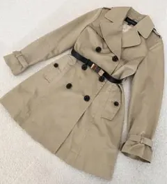 ライナー付きJILLSTUART ベージュ トレンチコート Sリボンベルト　美品