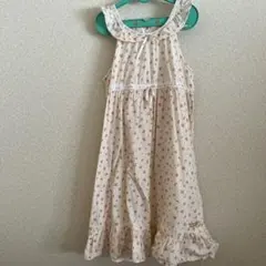 ノースリーブ花柄ワンピース 140