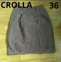CROLLA ギンガムチェック♡コクーンスカート