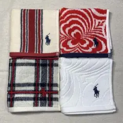 ラルフローレンハンドタオル 4枚セット Xセット