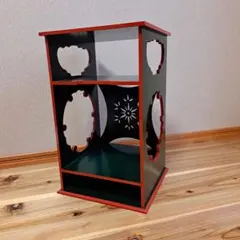 美品　 茶道具 一元斎好写 雪輪棚 赤塗 元箱　送料込み 雪輪棚 一元斎好写｜曲斎（月桑庵道舜／碧夢庵宗地@都流）