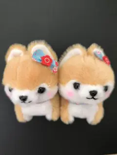 豆しば三兄弟　★　ぬいぐるみ　マスコット