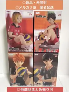 ハイキュー　ぬーどるストッパー　フィギュア　4点セット