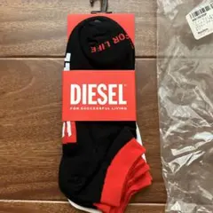 DIESEL ソックス　3足セット Lサイズ ブラック/ホワイト