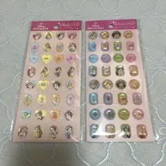新品 セリア ディズニープリンセス ストーンシール 2点 まとめ売りセット