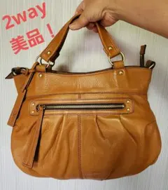 Dakota ショルダー・ハンドバッグ 2way 本革 レディース ブラウン