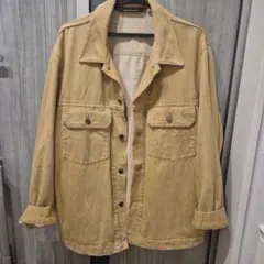 ユニクロ　デニムジャケット　ブラウン