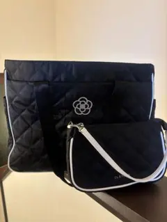 クレイサス　ブラックキルティングトートバッグとポーチ