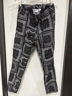 GRAMICCI ペイズリー柄 コットンテーパードパンツ サイズL