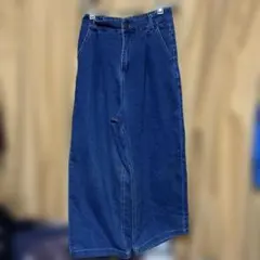 ワイドデニムパンツ レディース