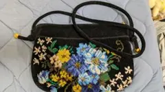 花柄刺繍ショルダーバッグ