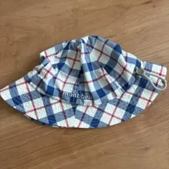 mont-bell ベビー帽子 チェック柄 FREE