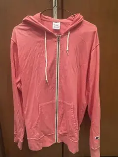 Champion ピンク ジップアップ パーカー X-LARGE
