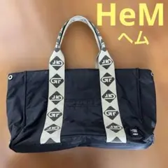人気‼️ヘム　HeM ロゴ トートバッグ 黒 ユニセックス
