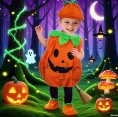 ハロウィン キッズ ベビー コスプレ カボチャ パンプキン 可愛い 子供