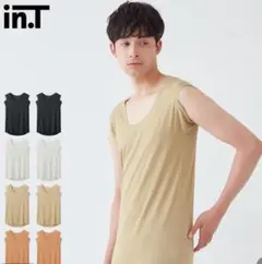 in.T Tシャツ専用 ゆったり 汗取り付き スリーブレス