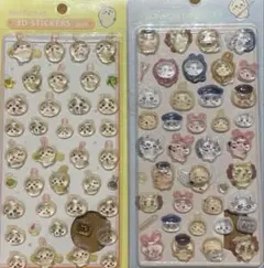 ちいかわ　うさぎ　みんなポーズ⚫️シール2枚セット