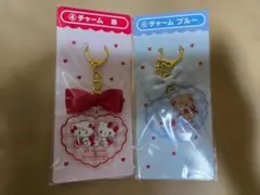 新品 ハローキティ リボン付きチャーム 2色セット