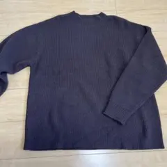 XL ダークブラウン ニットセーター