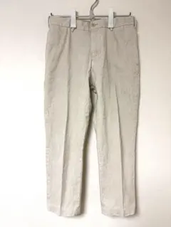 ユニクロ スマートアンクルパンツ コーデュロイ S ナチュラル