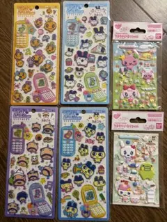 たまごっち平成はっぴ〜フォン、たまもりしーるリフィル6点セット