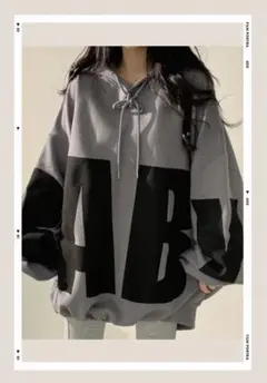 新品　トップス　お洒落ロゴ　パーカー　長袖　人気