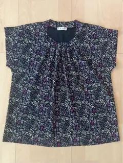 花柄 Tシャツ 真里子の詩　半袖　M~Lサイズのサムネイル