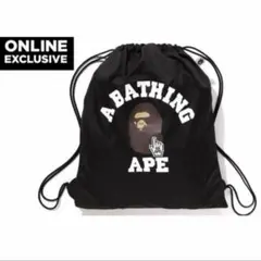即完売品‼A BATHING APE ナップサック　リュック　人気色黒　⑤のサムネイル