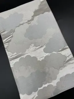 高級 正絹 袋帯 礼装 フォーマル 洒落帯　雲　銀糸　レトロ　振袖帯　280