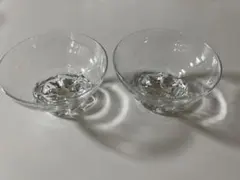 ガラス　器　2脚