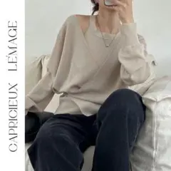 新品　CAPRICIEUX LE'MAGE タンクSETアシメカーディガン