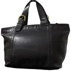 オールドコーチ　ハンドバッグ　ブラック　レザー　ビンテージ　通勤　通学　y2k