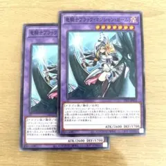 遊戯王カード　竜騎士ブラック・マジシャン・ガール　ノーマル　2枚
