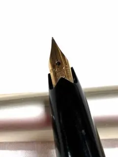 中古良品】プラチナ 18K 万年筆 中字 ブラック×ゴールド 現状品 - メルカリ