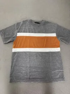 ニコアンド niko and 半袖Tシャツ グレー オレンジのサムネイル