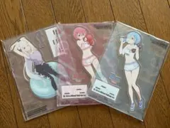 Re:ゼロから始める異世界生活　特製クリアスタンド　エミリア　ラム　レム