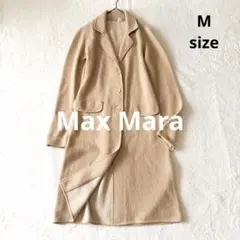 1481 マックスマーラ チェスターコート カシミヤ混 ベージュ M ロング丈