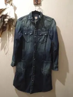デニムダンガリー デニムワンピース 01サイズ 未使用品
