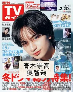 週刊TVガイド2/20号　青木崇高　奥智哉　切り抜き