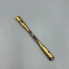 248ヴィンテージ　木製　金色の葉模様 髪飾り