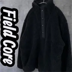 Field Core　ワークマン　ボアトップス　ハーフボタン　メンズ　L　黒